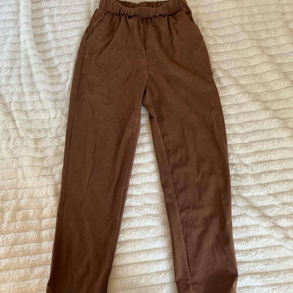 Brown corduroy pants